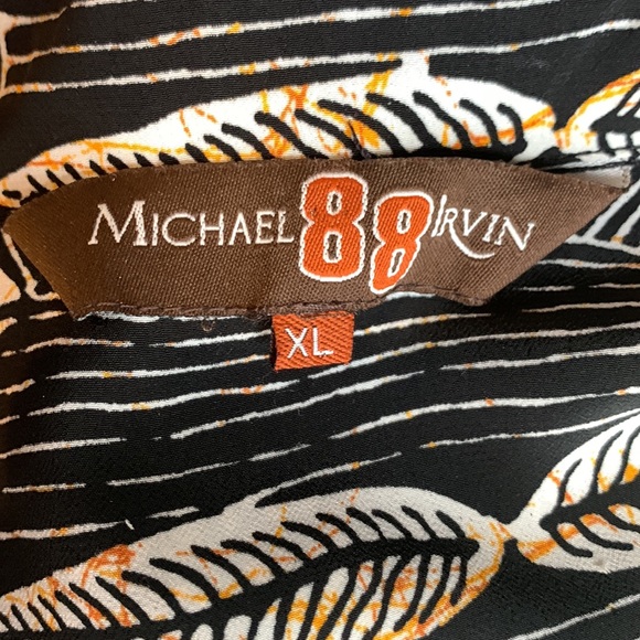 Hawaiian Luau shirt Vintage Michael Irvin 88 size XL - Picture 6 of 6